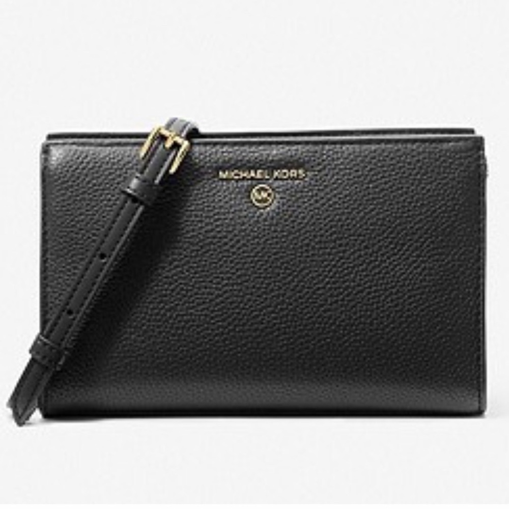Valerie Medium Pebbled Leather Crossbody Bag